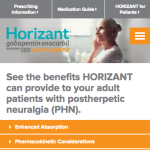 Visual Pharma HCP Website Example - Mobile