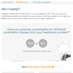 Sovaldi Patient Assessment Questionnare - Pharma Interactive Website Feature