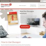 Highly visual pharma website: Tips Section - Lilly Glucagon