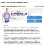 My Fertility Navigator Pharma Unbranded eCRM - Email 3