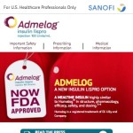 Admelog HCP Day 1 Website - Homepage on Mobile