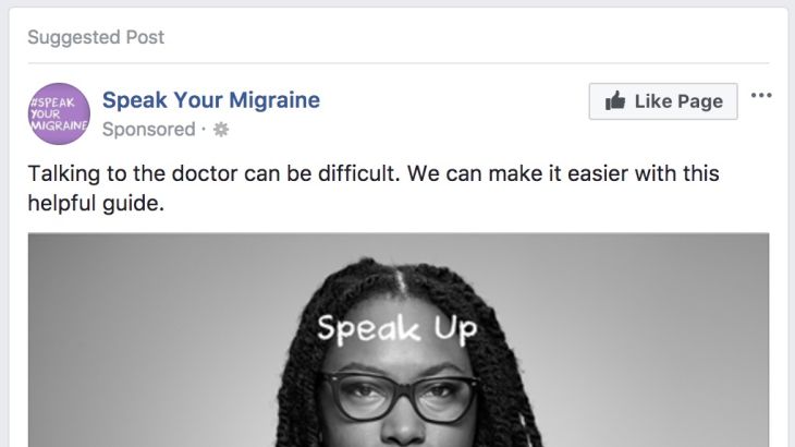 Unbranded Pharmaceutical Facebook Ad