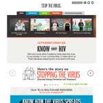 Stop The Virus - Disease Awareness Website from Gilead - Homepage
