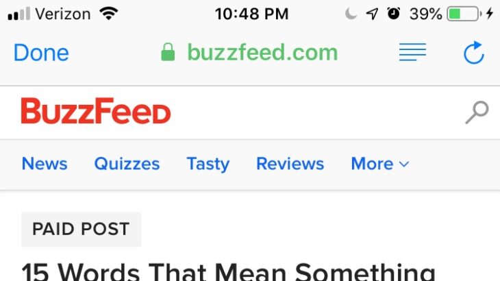 Unbranded Pharma on BuzzFeed - Native/Paid Content