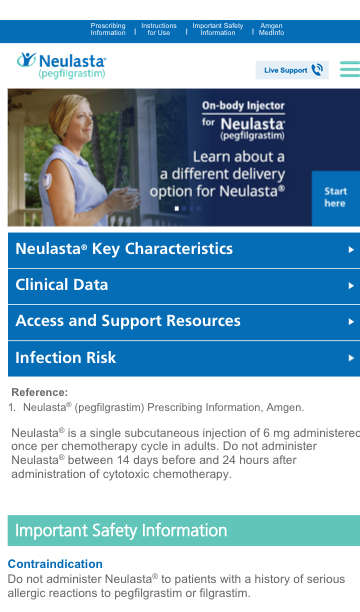 HCP Homepage on Mobile