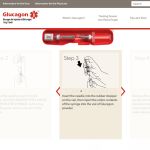 Highly visual pharma website: Instruction Section - Lilly Glucagon