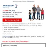 Novo Nordisk Hemophilia HCP Email Program (eCRM): Email 11