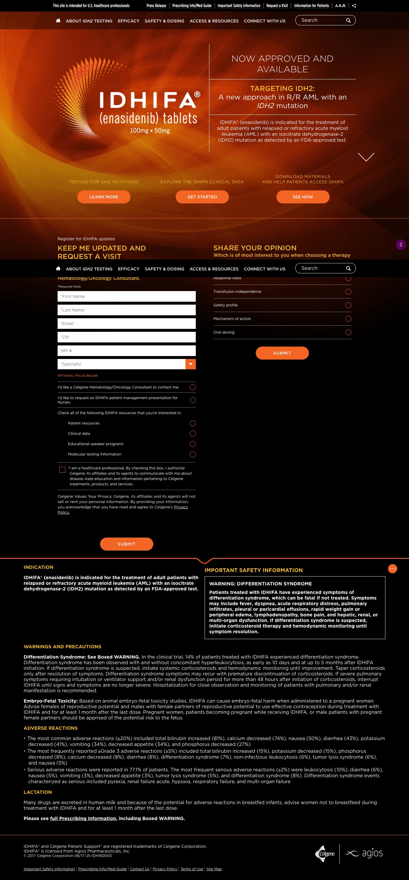 Idhifa HCP Homepage Screenshot