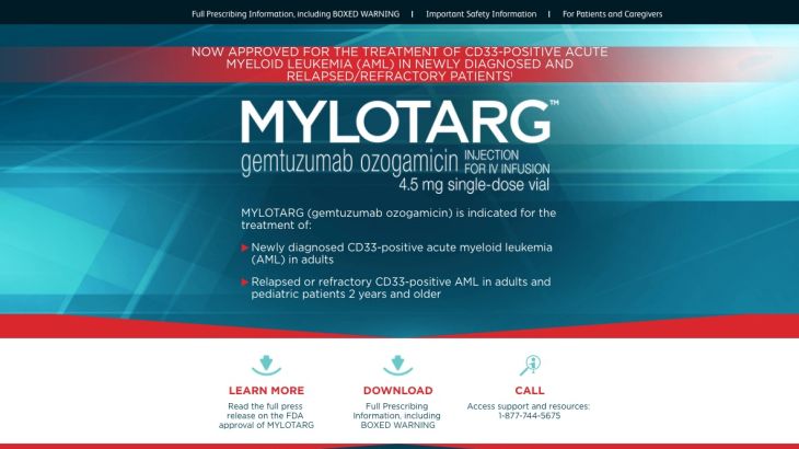 Mylotarg Now Approved Site for HCPs