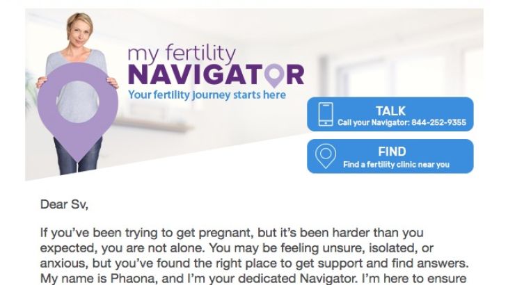 My Fertility Navigator Pharma Unbranded eCRM - Email 1