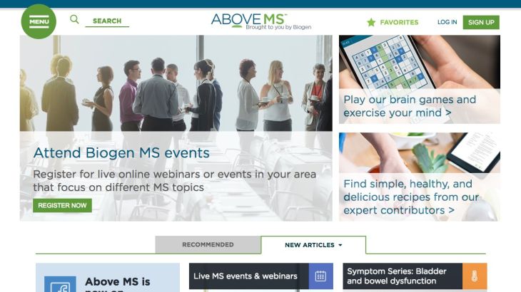 Unbranded Pharma Website 'Above MS': Homepage
