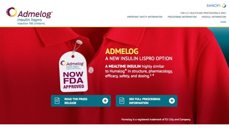 Admelog HCP Day 1 Website - Homepage