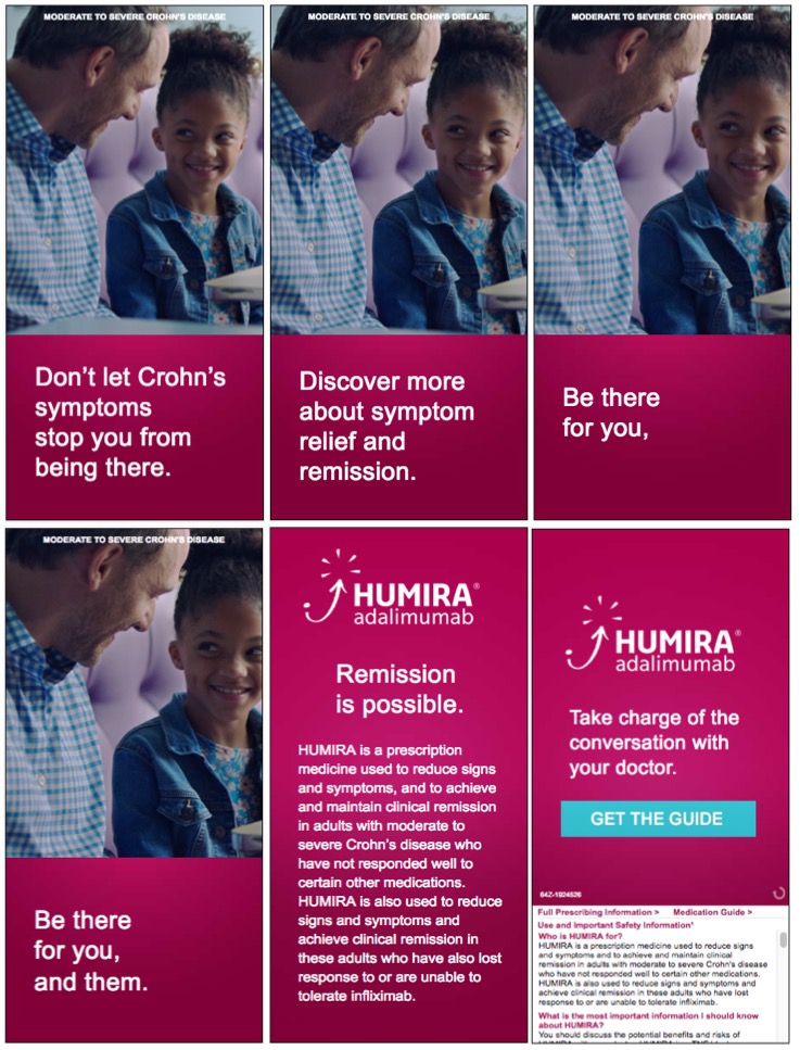 Humira Patient Crohn's Banner Ad