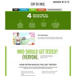 Stop The Virus - Disease Awareness Website from Gilead - Testing