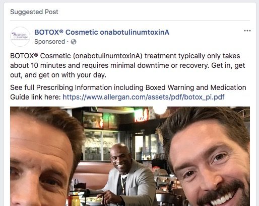 Botox Cosmetic Facebook Video Ad with Scrolling ISI