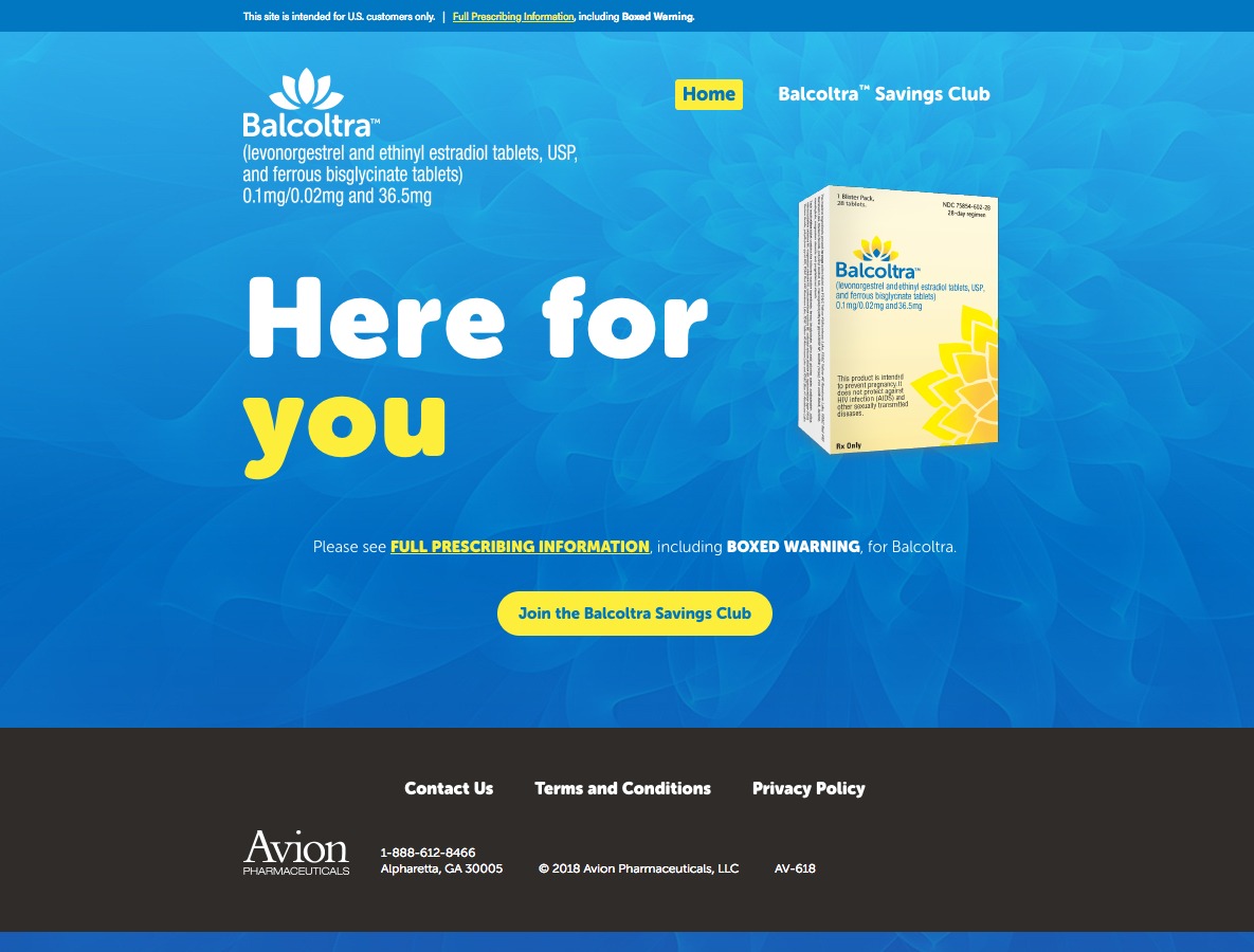 Pharma Website Homepage