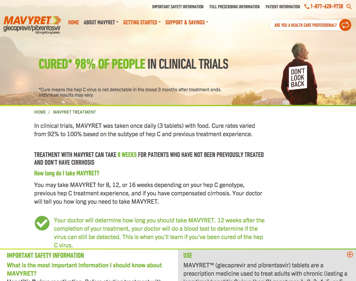 Cure Treatment Website for Patient - Treatment